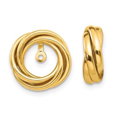 Love Knot Earring Jackets 10k Polished Gold 10TH225, MPN: 10TH225,