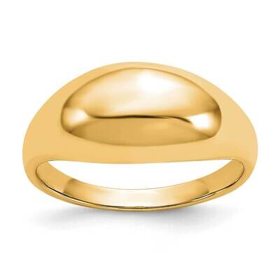 Polished Dome Ring 10k Gold 10R389Y, MPN: 10R389Y,