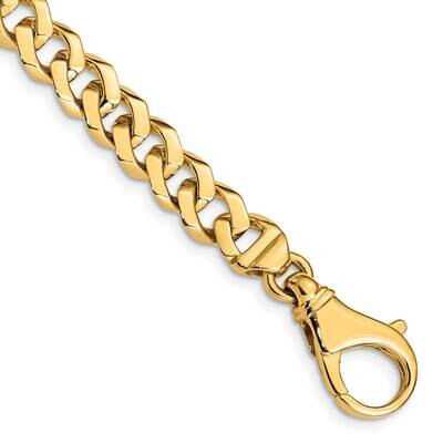 8mm Hand-Polished Fancy Link Bracelet 9 Inch 10k Gold 10LK157-9 by Men&#39;s Jewelry and Accessories, M…