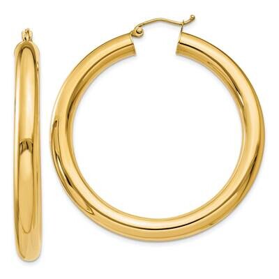 5mm Lightweight Hoop Earrings 10k Polished Gold 10T960L, MPN: 10T960L,
