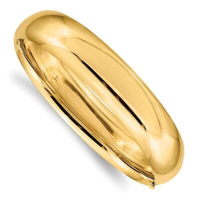 9/16 High Polished Hinged Bangle Bracelet 7 Inch 10k Gold 10HP9/16, MPN: 10HP9/16,