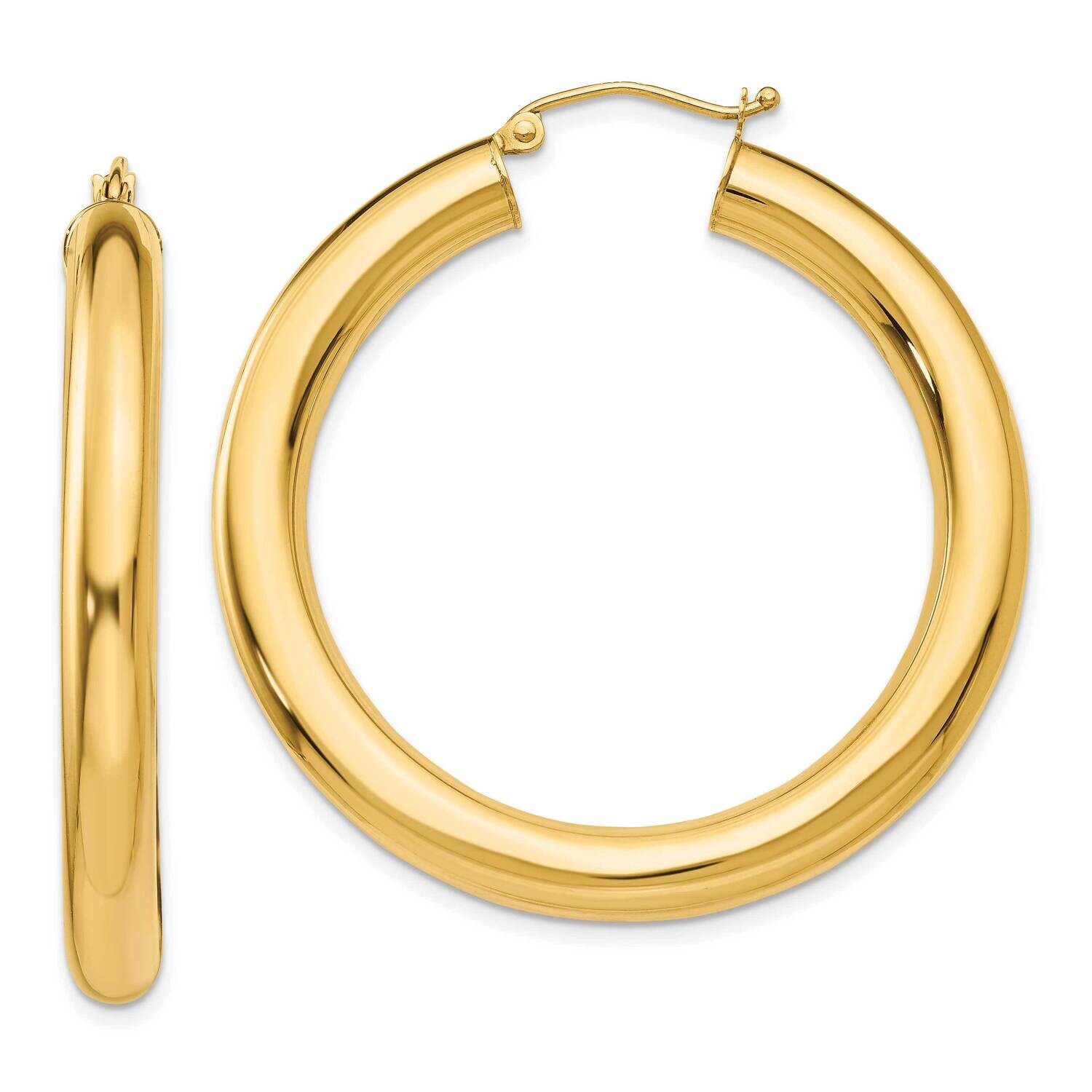 5mm Tube Hoop Earrings 10k Polished Gold 10T956, MPN: 10T956,