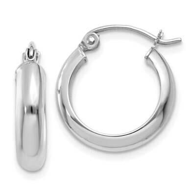 Hoop Earrings 10k White Gold 10TF573, MPN: 10TF573,