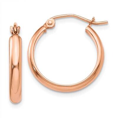 Hoop Earrings 10k Rose Gold 10TF569, MPN: 10TF569,