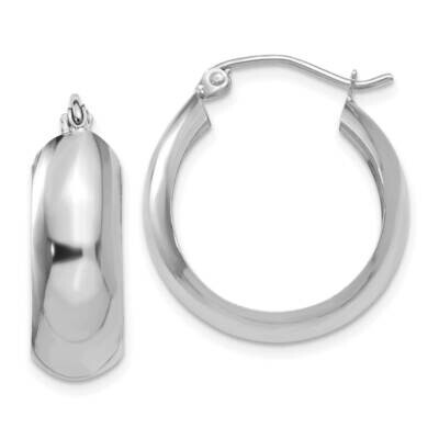 Hoop Earrings 10k White Gold 10H328, MPN: 10H328,
