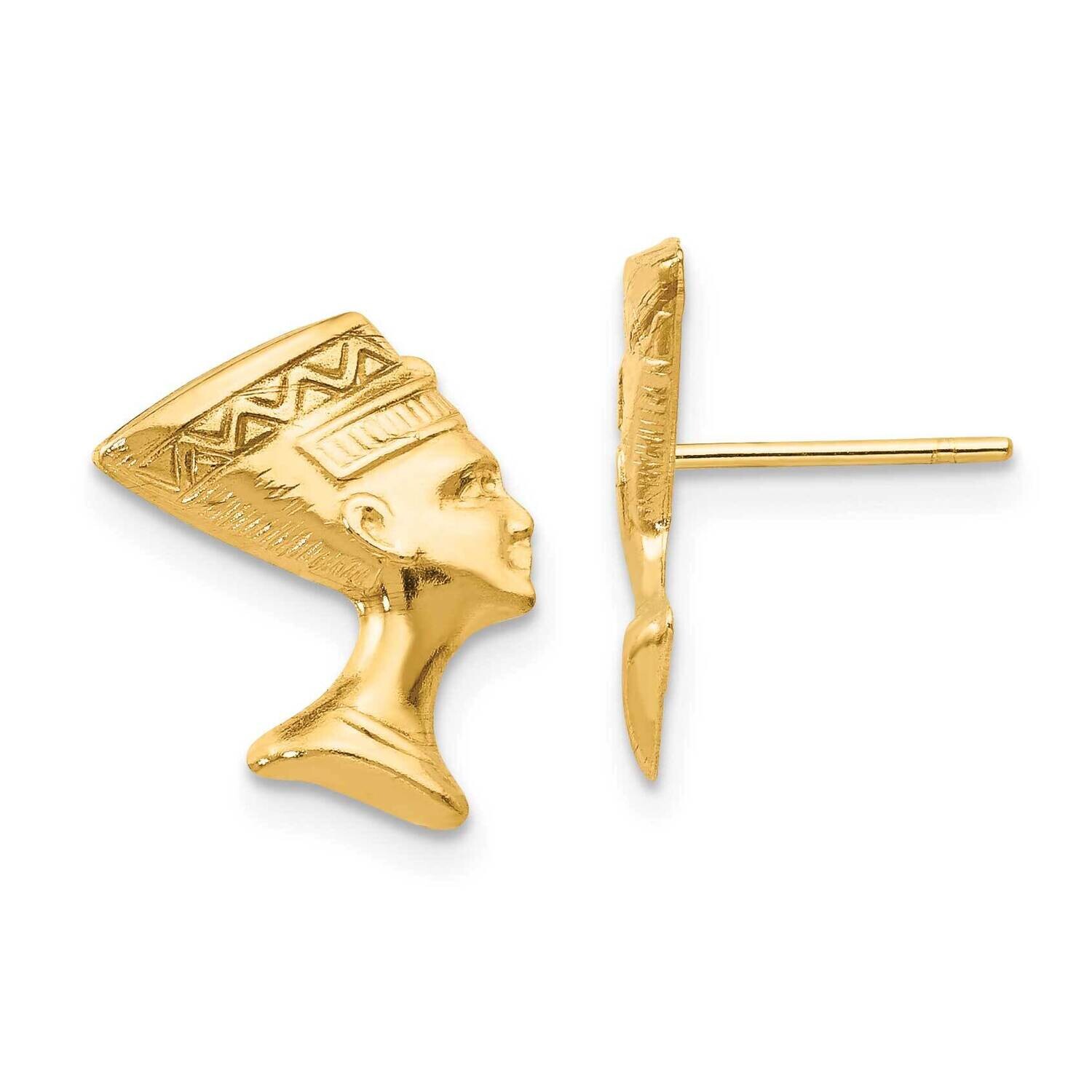 Nefertiti Post Earrings 10k Gold 10SE2197