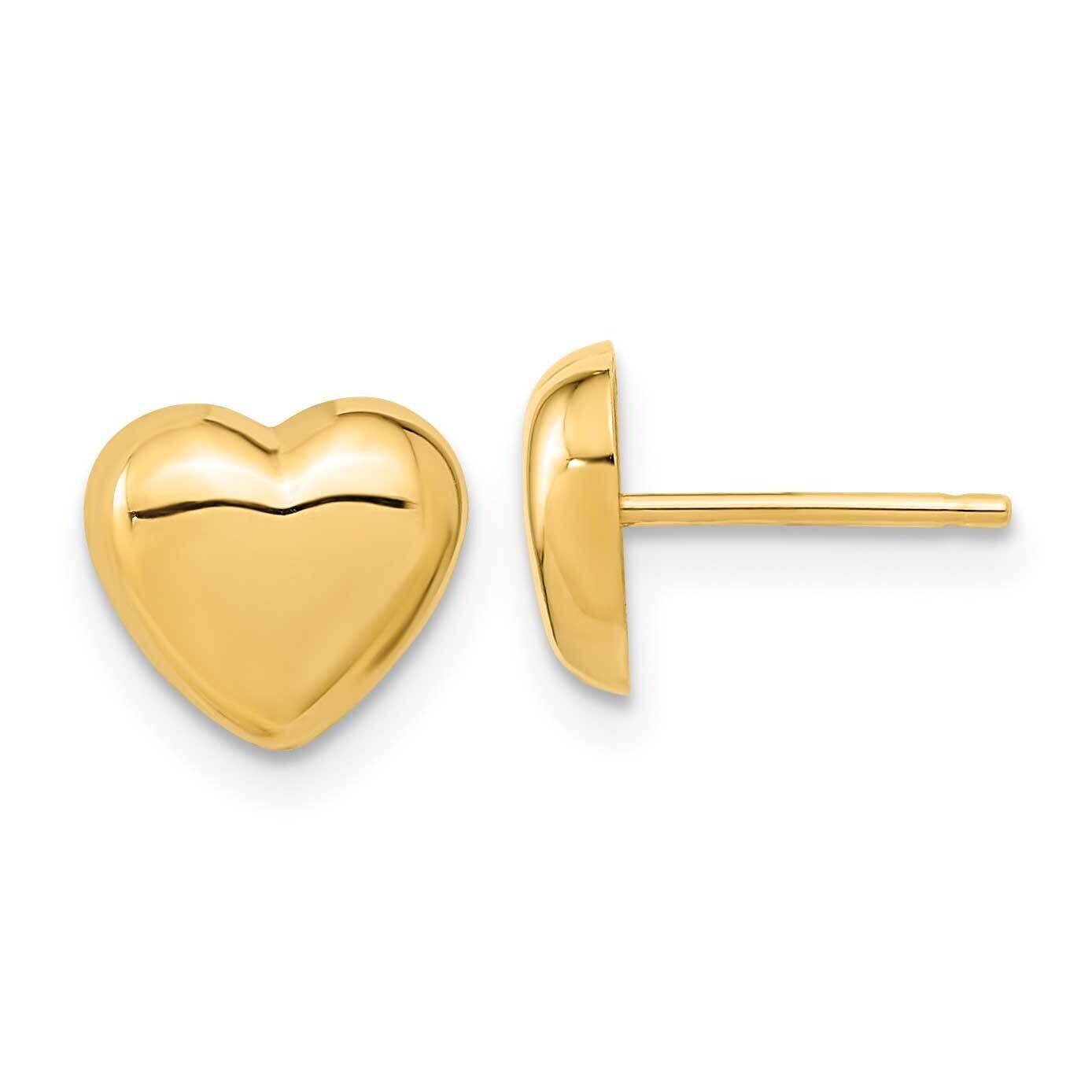 Polished Heart Post Earrings 10k Gold 10TH968, MPN: 10TH968,