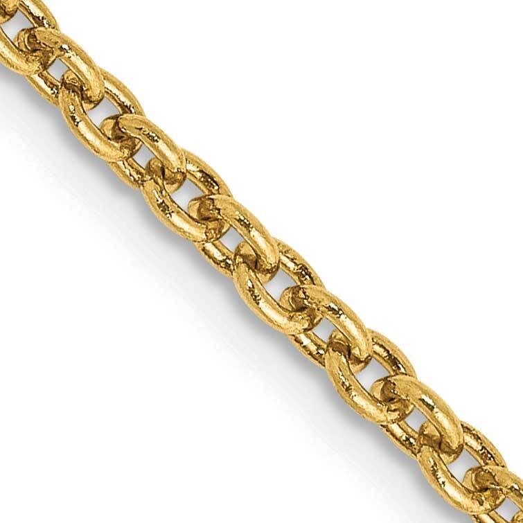2.2mm Forzantine Cable Chain 20 Inch 10k Gold 10PE139-20