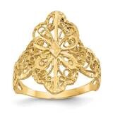 Diamond Cut Filigree Ring 10k Gold 10K3880, MPN: 10K3880,