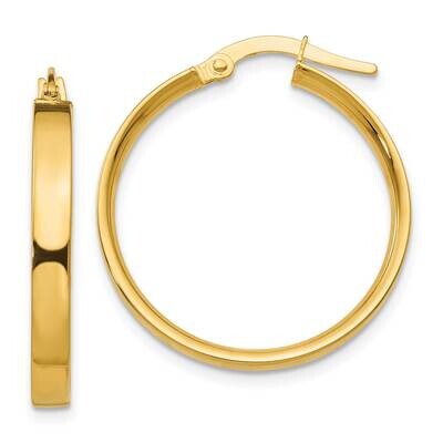 3mm Medium Hoop Earrings 10k Gold 10PRE553, MPN: 10PRE553,