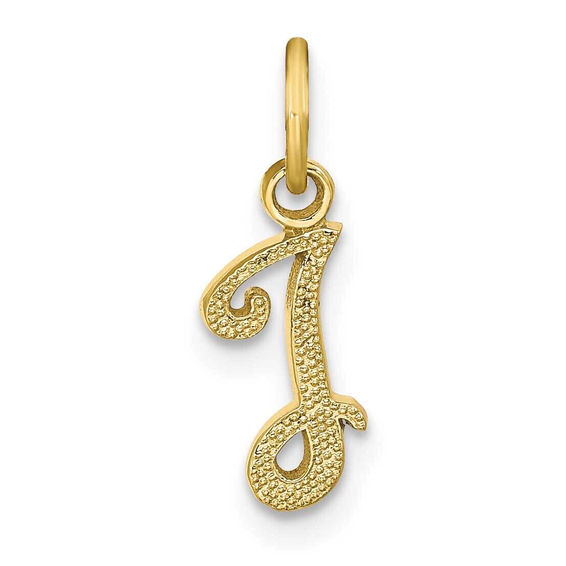 Initial I Charm 10k Gold 10C763I