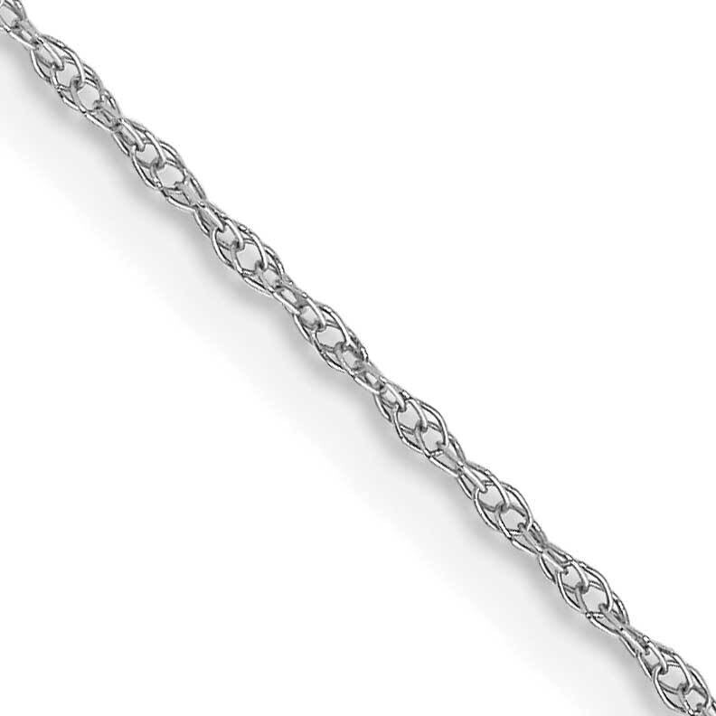 .6 mm Carded Cable Rope Chain 24 Inch 10k White Gold 10K6RW-24, MPN: 10K6RW-24,