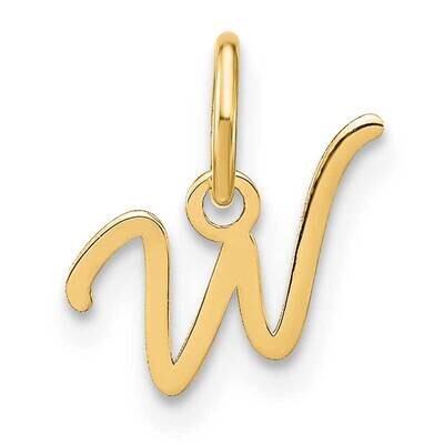 Upper Case Letter W Initial Charm 10k Gold 10XNA1305Y/W, MPN: 10XNA1305Y/W,
