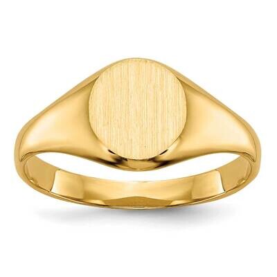 Childs Closed Back Signet Ring 10k Gold 10R218, MPN: 10R218,