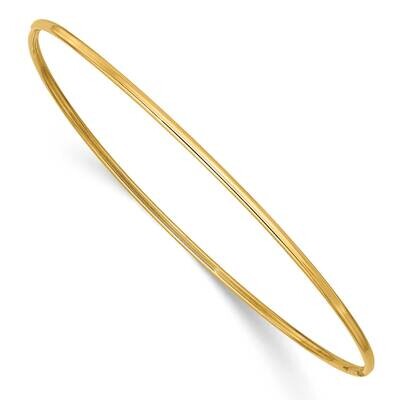 1.5mm Polished Slip-On Bangle Bracelet 8 Inch 10k Gold 10DB538, MPN: 10DB538,