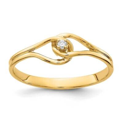 Aa Diamond Ring 10k Polished Gold 10X5268AA, MPN: 10X5268AA,