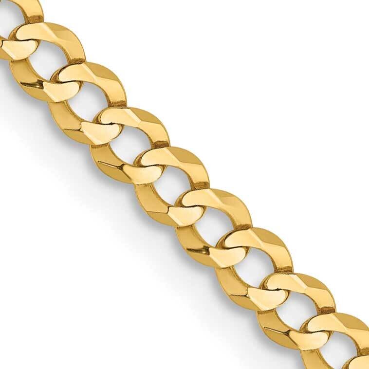 3.1mm Lightweight Flat Cuban Chain 18 Inch 10k Gold 10LCB080-18, MPN: 10LCB080-18,