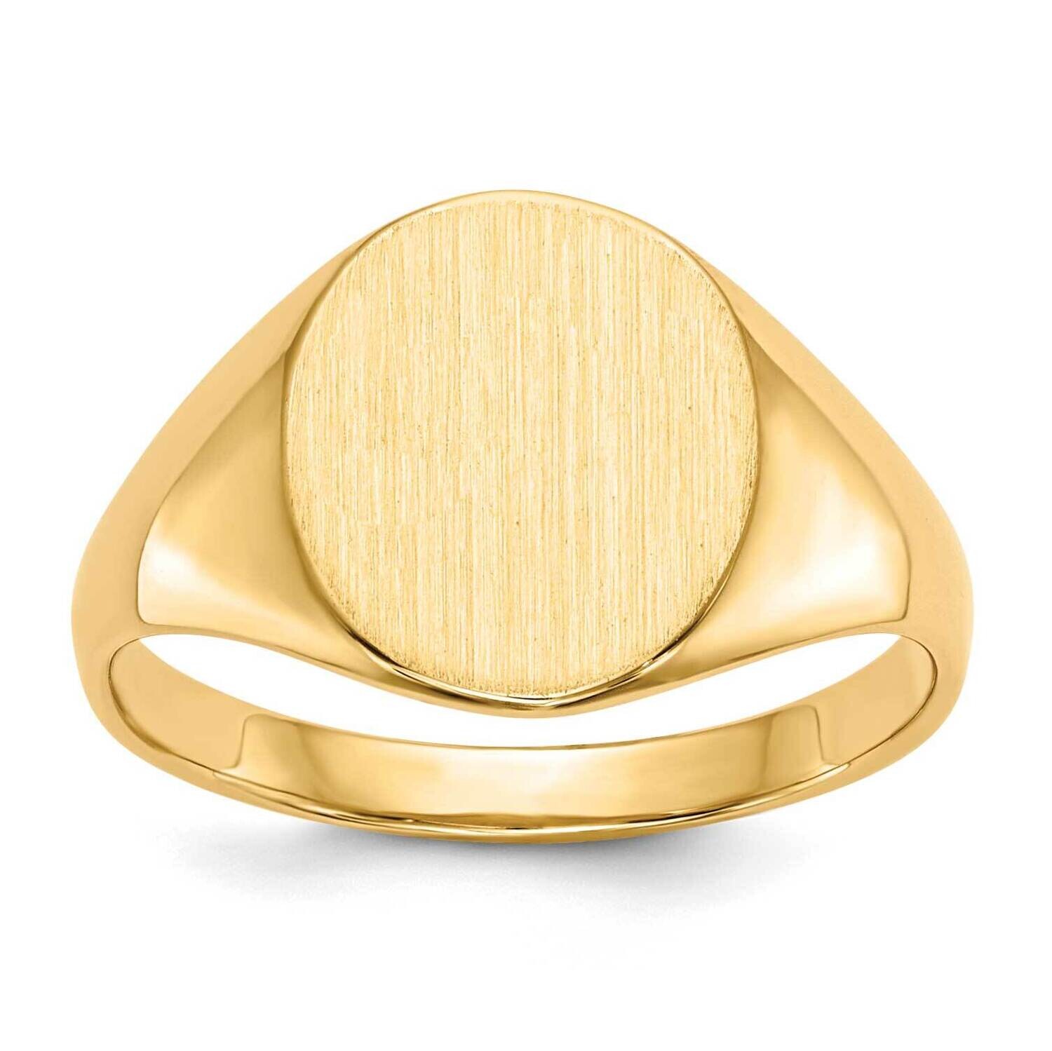 11.0X9.5mm Open Back Signet Ring 10k Gold 10RS113, MPN: 10RS113,