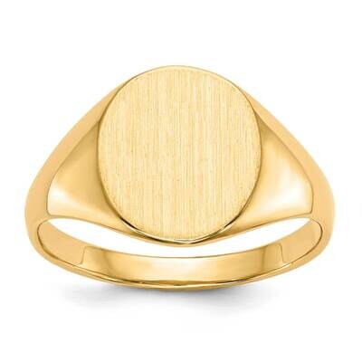 11.0X9.5mm Open Back Signet Ring 10k Gold 10RS113, MPN: 10RS113,