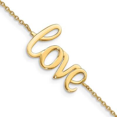 Love Bracelet 7 Inch 10k Polished Gold 10FB1427-7, MPN: 10FB1427-7,