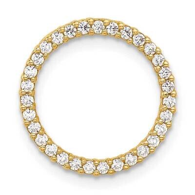 CZ Circle Chain Slide 10k Polished Gold 10C1484, MPN: 10C1484,
