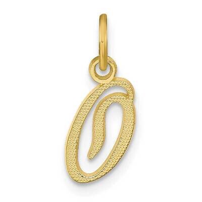 Initial O Charm 10k Gold 10C763O, MPN: 10C763O,