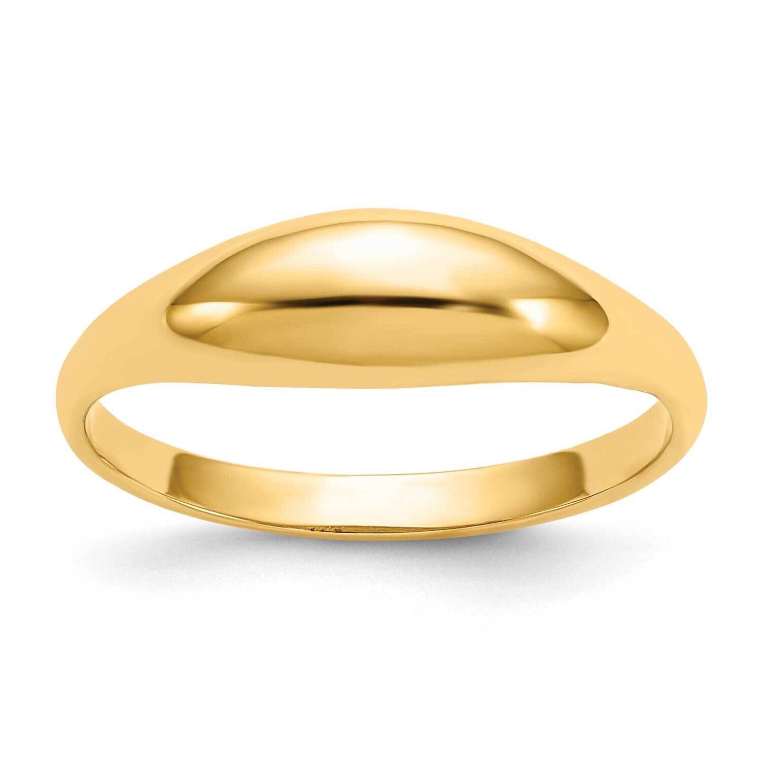 Childs Polished Dome Ring 10k Gold 10R196