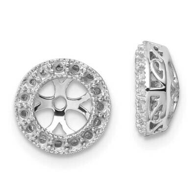 Diamond Earring Jacket Mountings 10k White Gold 10XJ34W, MPN: 10XJ34W,