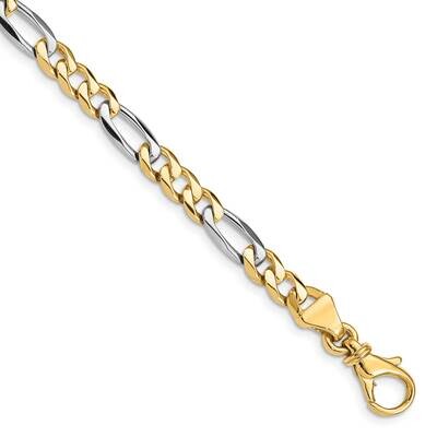 5.8mm HPolished Fancy Link Chain 7 Inch 10k Two-Tone Gold 10LK487-7 by Men&#39;s Jewelry and Accessorie…
