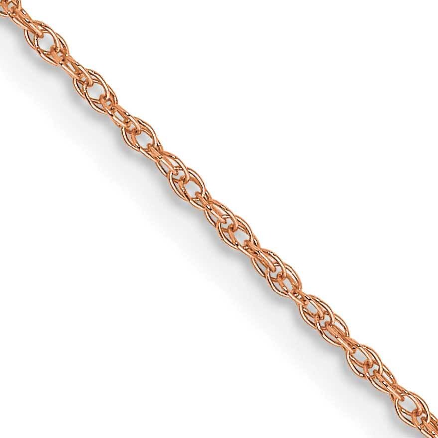 .7 mm Carded Cable Rope Chain 18 Inch 10k Rose Gold 10K7RR-18, MPN: 10K7RR-18,
