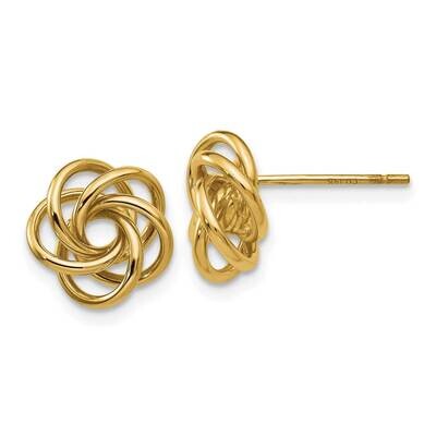 Love Knot Earrings 10k Gold 10H439, MPN: 10H439,