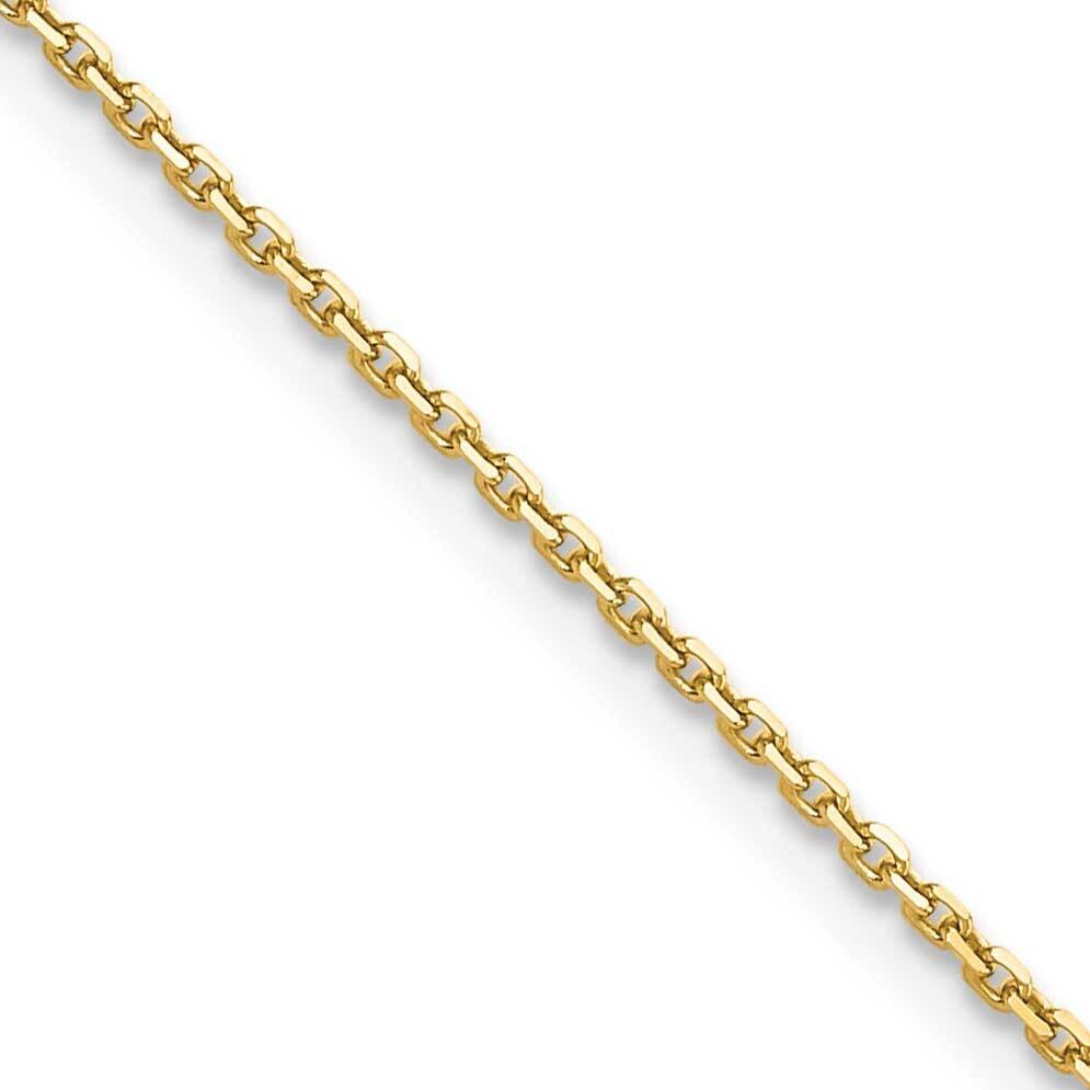 1.4mm Diamond-Cut Cable Chain 16 Inch 10k Gold 10PE203-16, MPN: 10PE203-16,