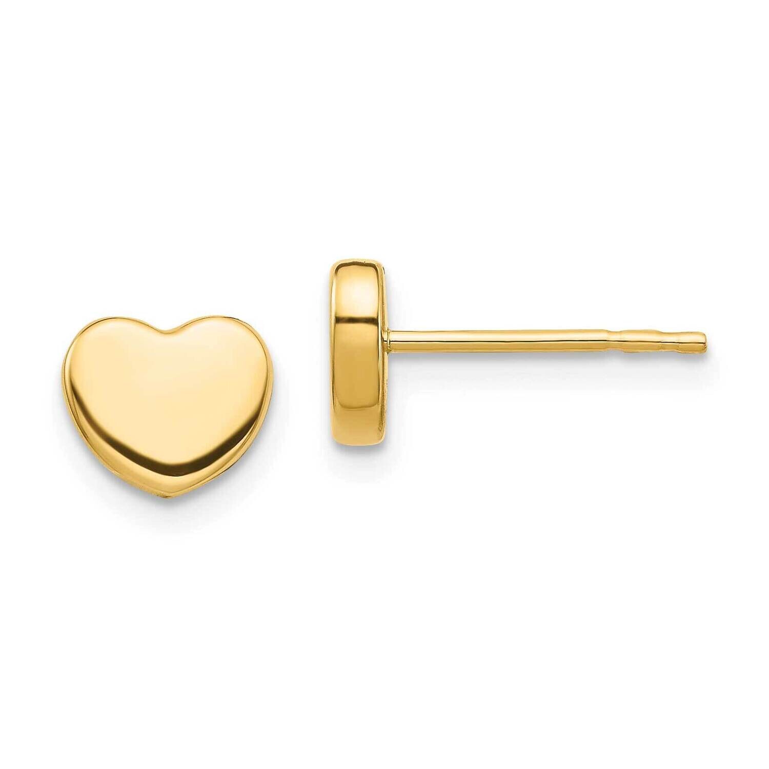 Heart Post Earrings 10k Polished Gold 10TH993, MPN: 10TH993,