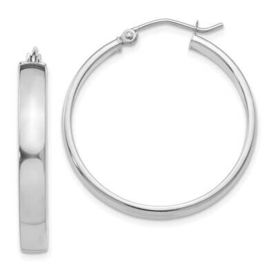Polished Hoop Earring 10k White Gold 10TA241W, MPN: 10TA241W,