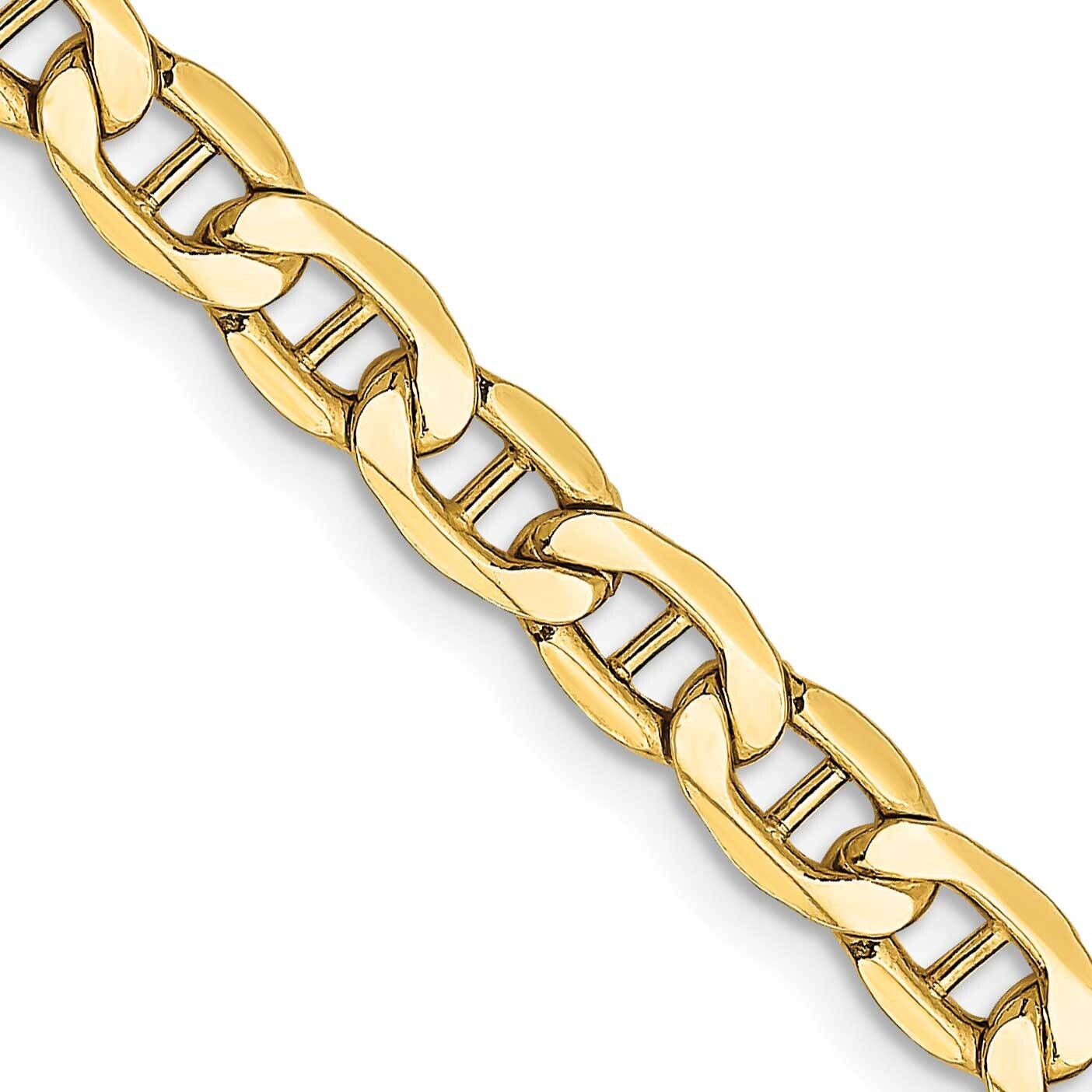 4.75mm Semi-Solid Anchor Chain 22 Inch 10k Gold 10BC101-22