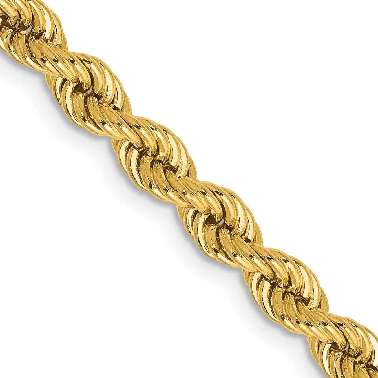 4mm Regular Rope Chain 24 Inch 10k Gold 10K030S-24, MPN: 10K030S-24,