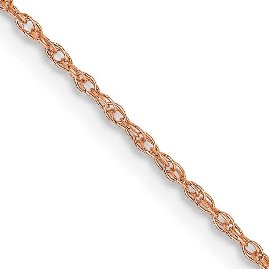 .7 mm Carded Cable Rope Chain 16 Inch 10k Rose Gold 10K7RR-16, MPN: 10K7RR-16,