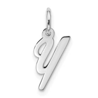 Small Script Initial Y Charm 10k White Gold 10WC1556Y, MPN: 10WC1556Y,