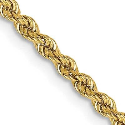 2.25mm Regular Rope Chain 30 Inch 10k Gold 10K016S-30, MPN: 10K016S-30,