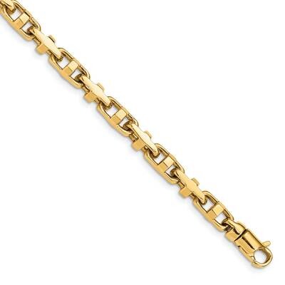 5mm Hand-Polished Fancy Link Bracelet 8.75 Inch 10k Gold 10LK452-8.75 by Men&#39;s Jewelry and Accessor…