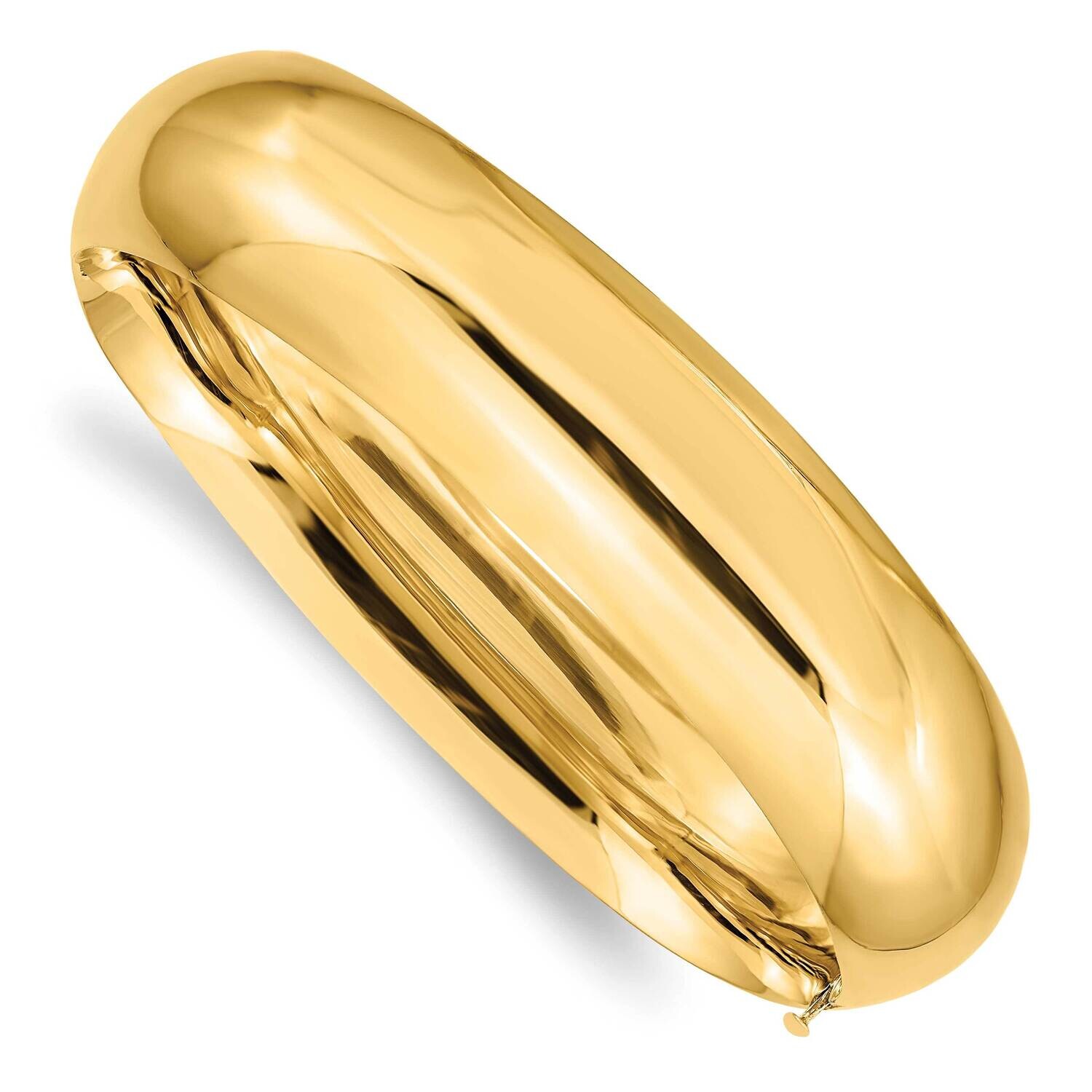 11/16 High Polished Hinged Bangle Bracelet 7 Inch 10k Gold 10HP11/16, MPN: 10HP11/16,