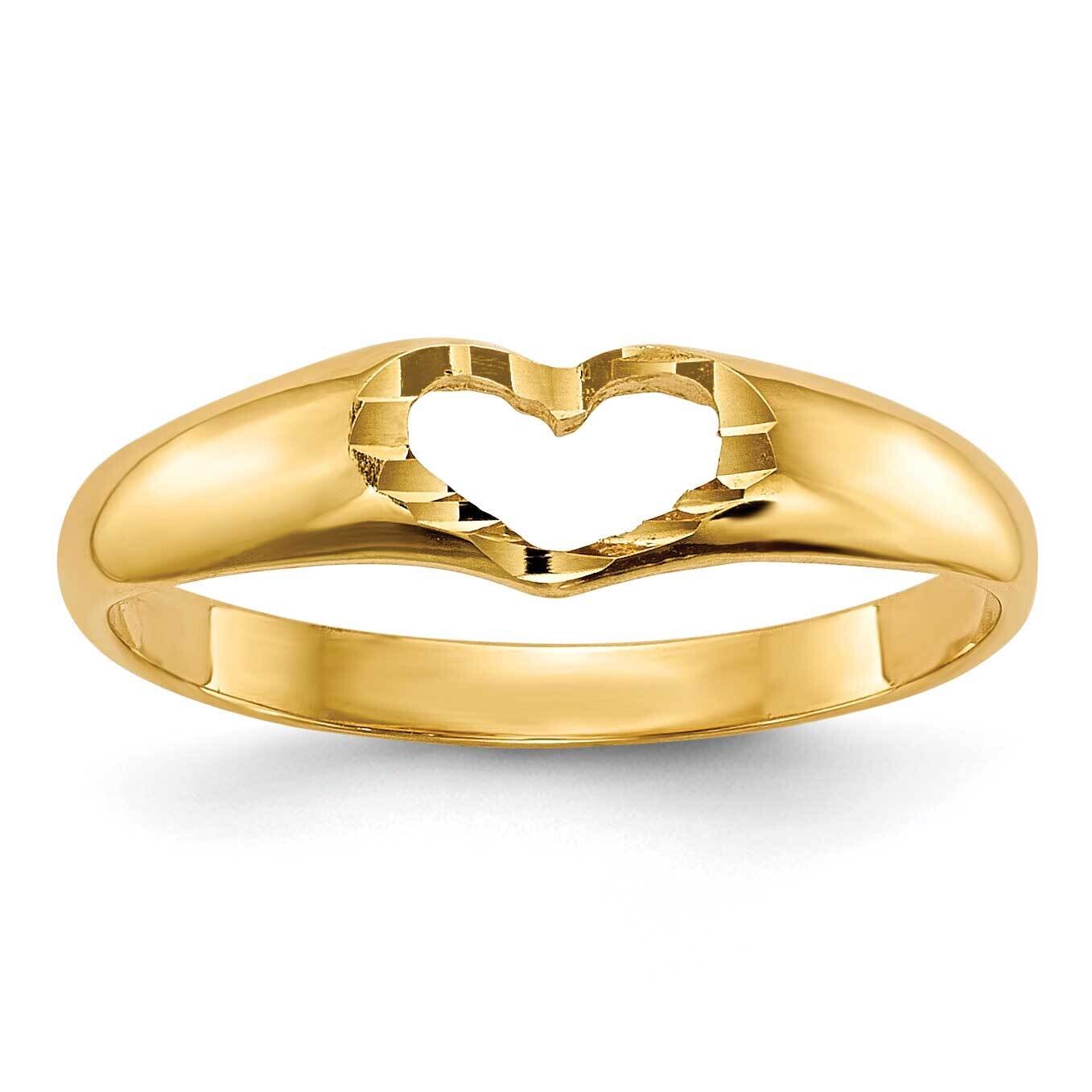 Children's Heart Ring 10k Gold 10R221