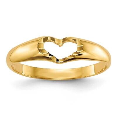 Children&#39;s Heart Ring 10k Gold 10R221, MPN: 10R221,