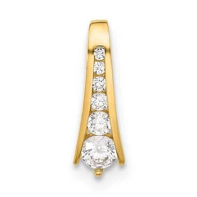 CZ Fancy Chain Slide 10k Polished Gold 10C1517, MPN: 10C1517,
