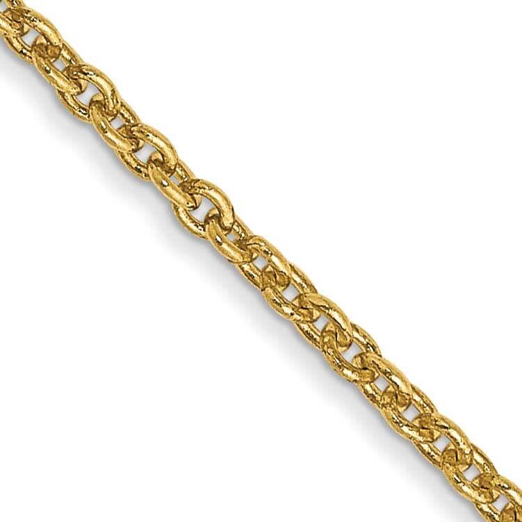 1.4mm Forzantine Cable Chain 22 Inch 10k Gold 10PE328-22, MPN: 10PE328-22,