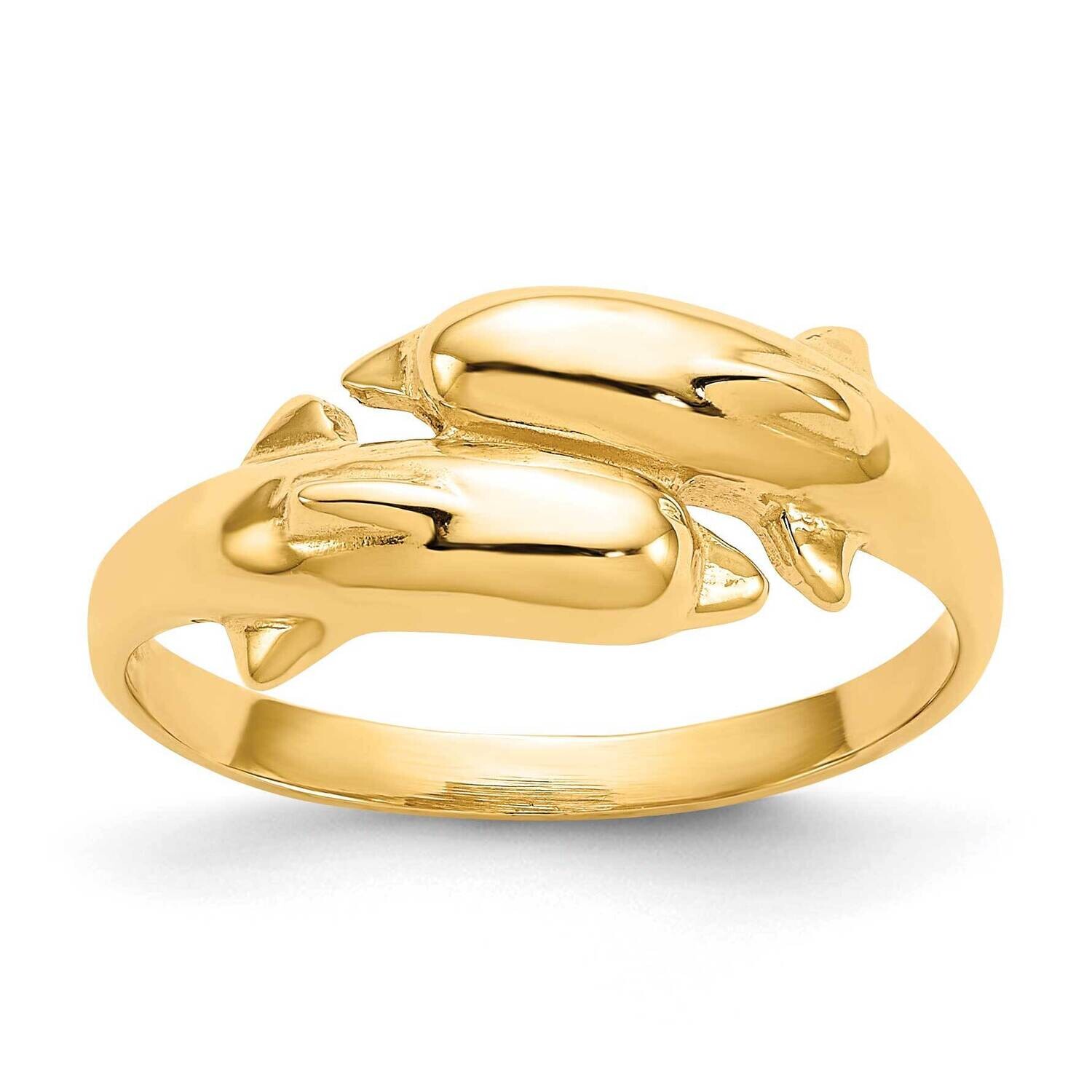 Double Dolphin Ring 10k Gold 10K3922