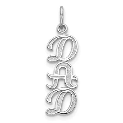 Dad Charm 10k White Gold 10C453W by Men&#39;s Jewelry and Accessories, MPN: 10C453W,