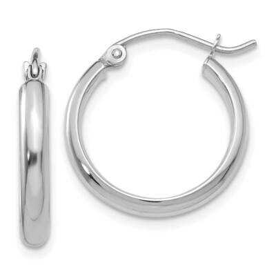 Hoop Earrings 10k White Gold 10TF577, MPN: 10TF577,