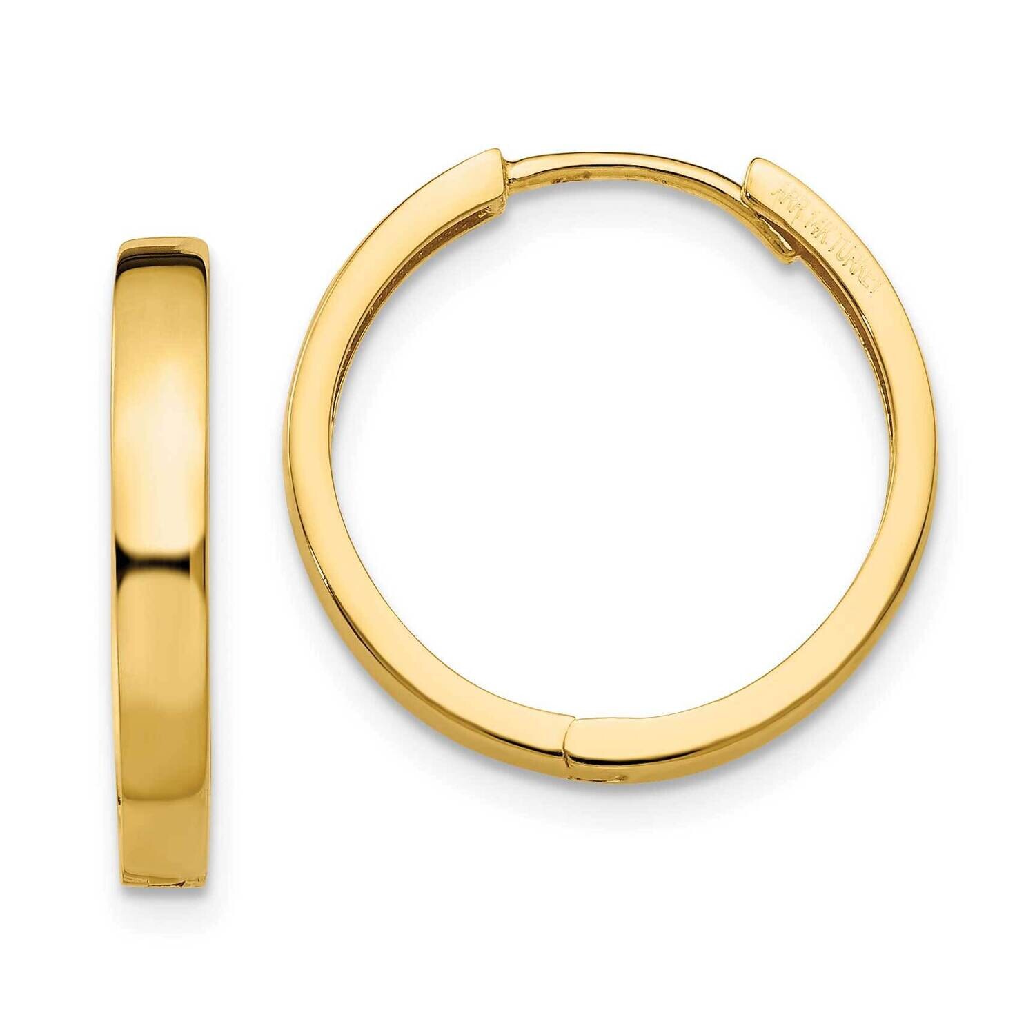Hinged Hoop Earrings 10k Gold 10TM629, MPN: 10TM629, 196904147580