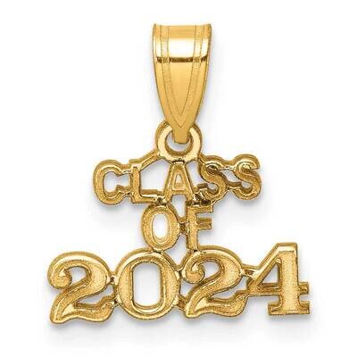 Block Class Of 2024 Charm 10k Gold 10K9989 by Men&#39;s Jewelry and Accessories, MPN: 10K9989,